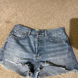 Denim Forum Classic Blue Jean Shorts